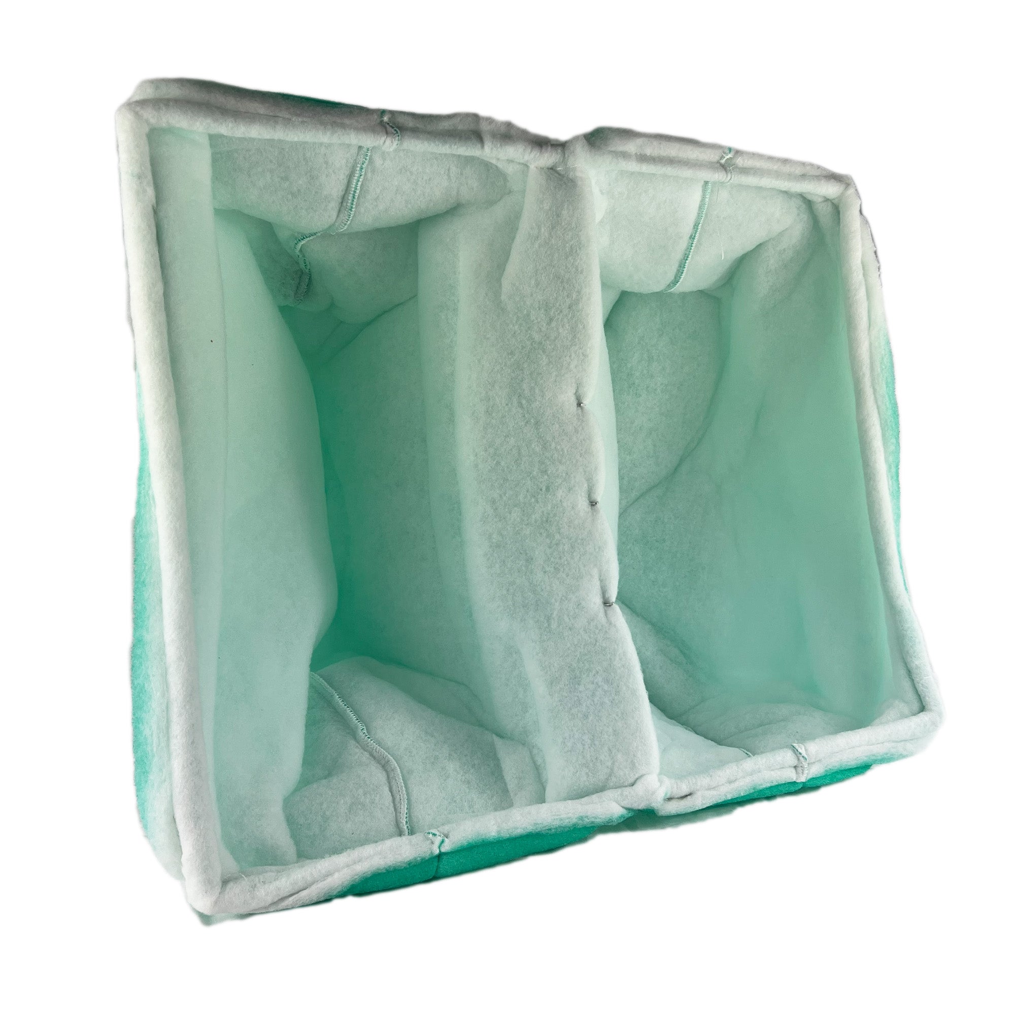 wioboy High-capacity Paint Booth Exhaust Filter Bag, 2 Pocket, 25" x 20" x 15" (10/case)