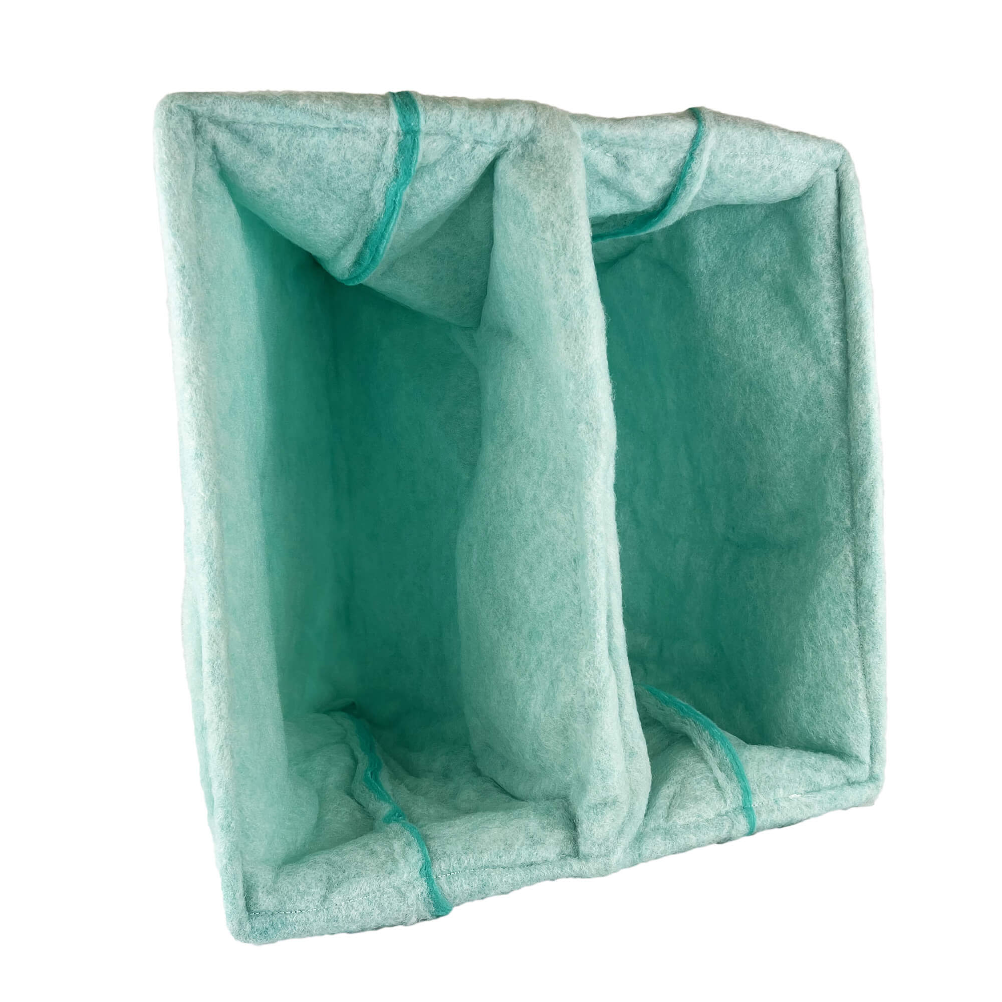 wioboy High-capacity Paint Booth Exhaust Filter Bag, 2 Pocket, 20" x 20" x 15" (10/case)