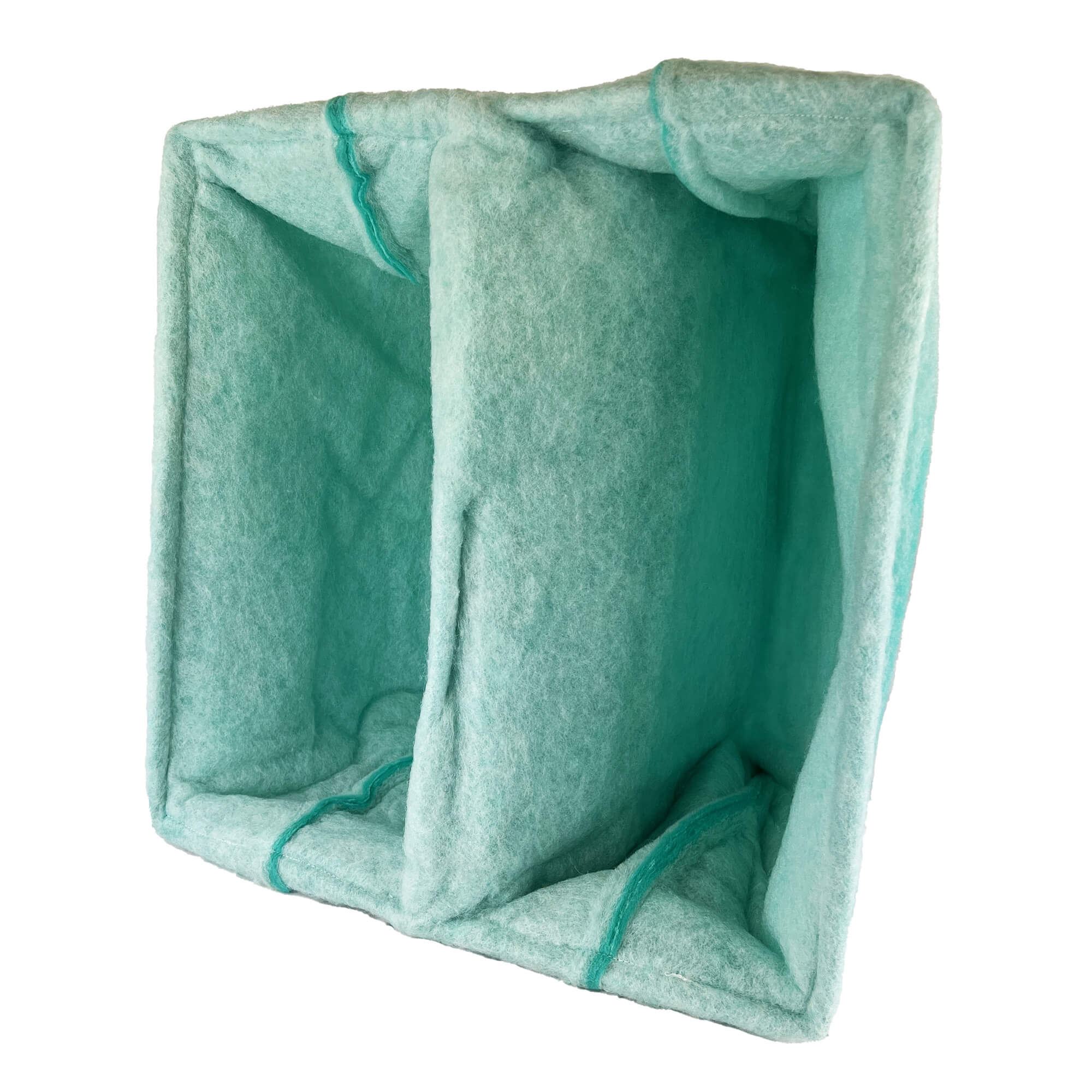 wioboy High-capacity Paint Booth Exhaust Filter Bag, 2 Pocket, 24" x 24" x 15" (10/case)