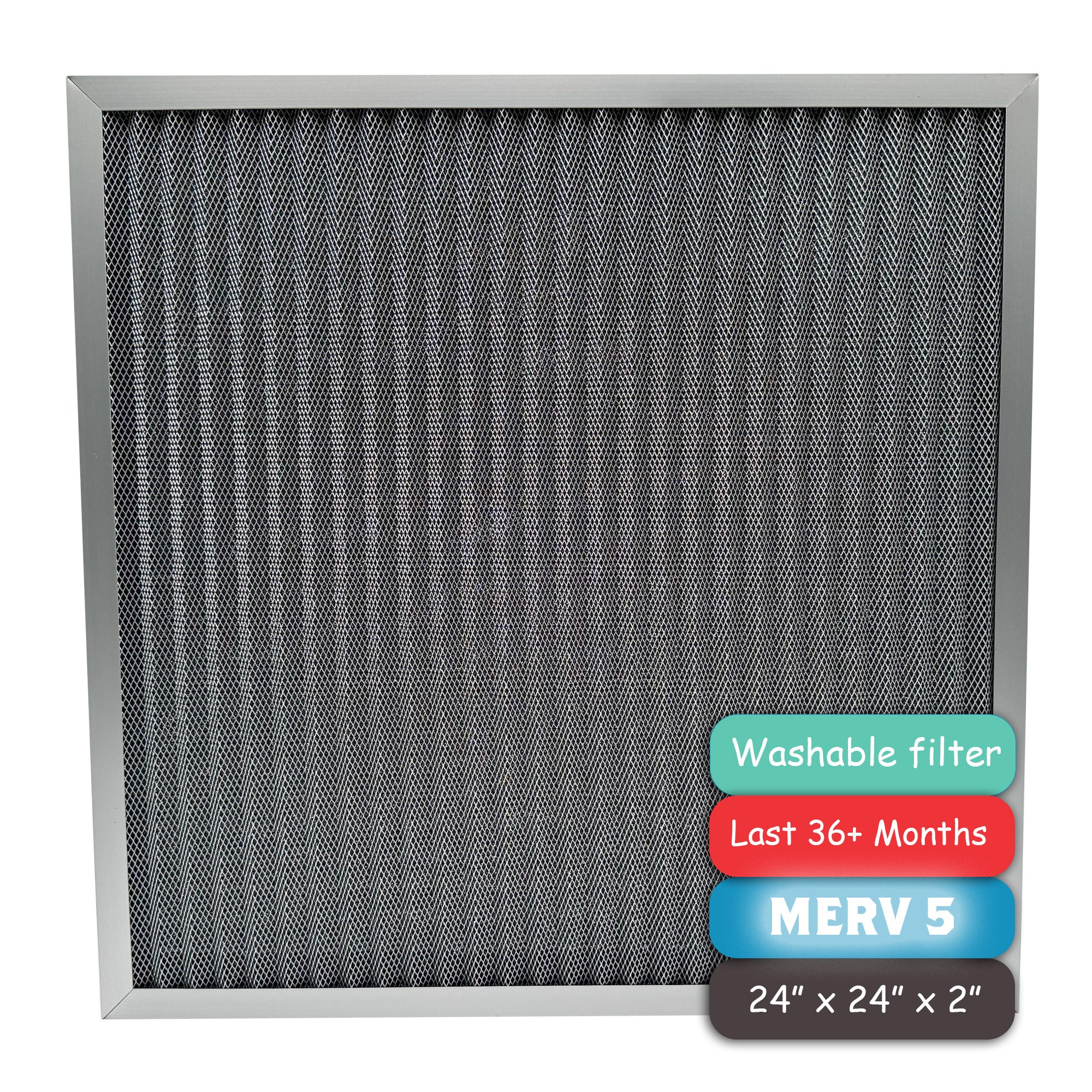 2" Washable Electrostatic Furnace Air Filter (MERV 5)