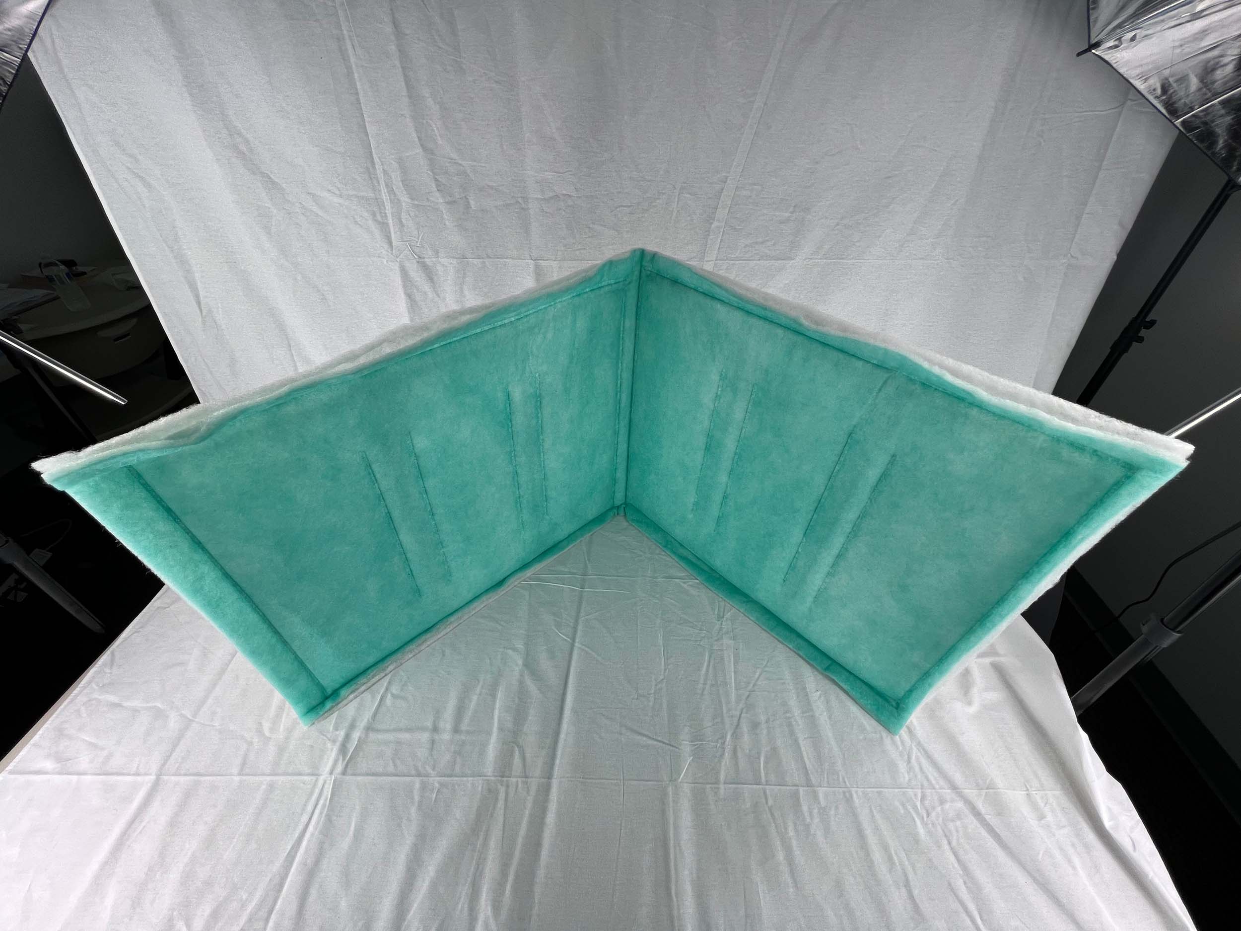 wioboy Paint Spray Booth Intake Filter Tacky Pad 20" x 50" (10 Pack) Series 55 (MERV 7)