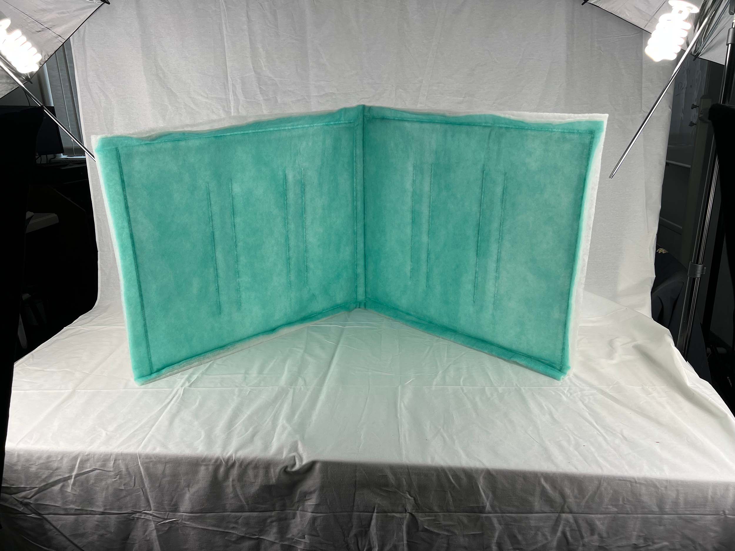 wioboy Paint Spray Booth Intake Filter Tacky Pad 20" x 50" (10 Pack) Series 55 (MERV 7)