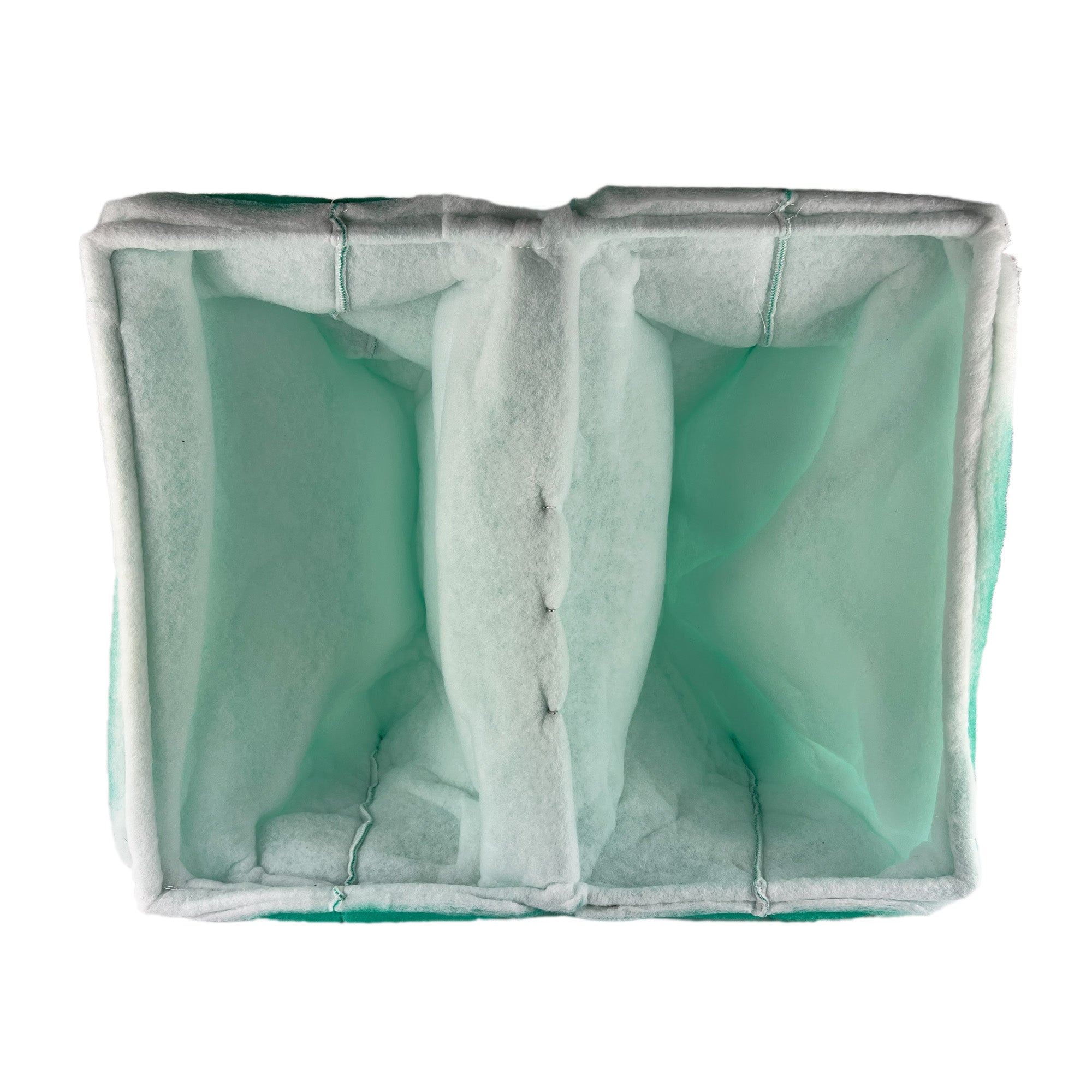 wioboy High-capacity Paint Booth Exhaust Filter Bag, 2 Pocket, 25" x 20" x 15" (10/case)